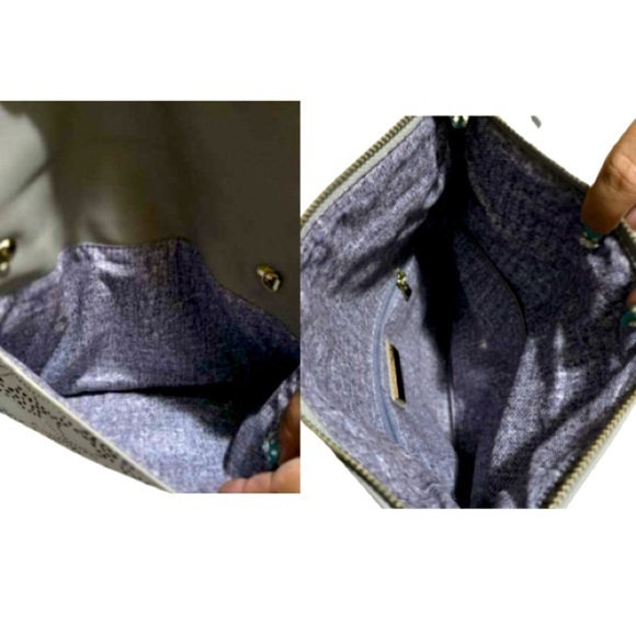 Urban Expressions Gray Vegan Leather Foldable Clutch, No Chain, Clutch Only - Picture 4 of 6